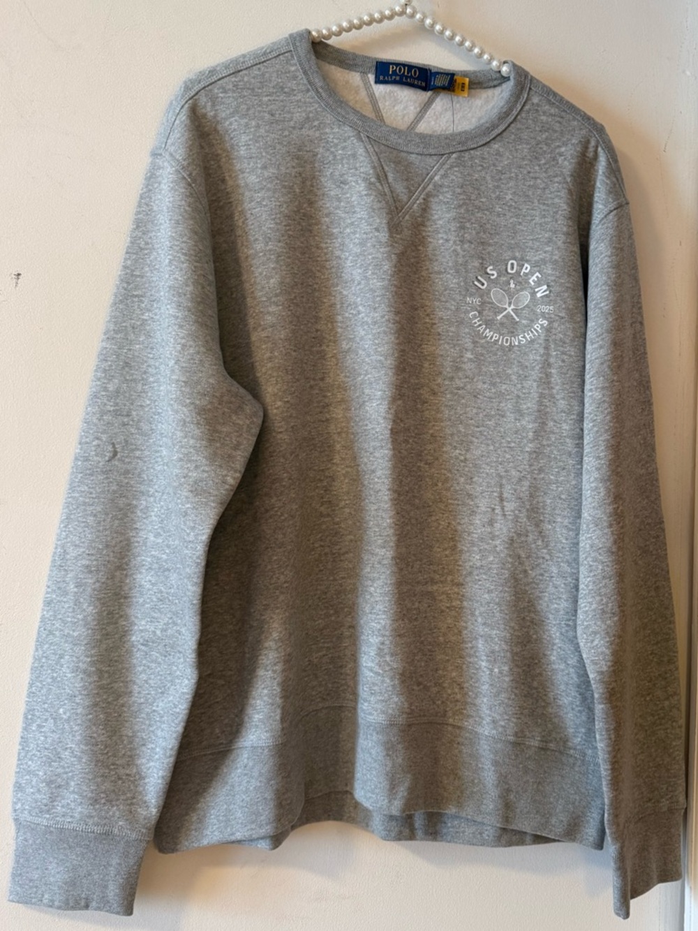 Polo by Ralph Lauren Heather Gray US Open Crewneck Sweatshirt